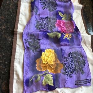 Jones New York Silk Scarf @ 50”x10”